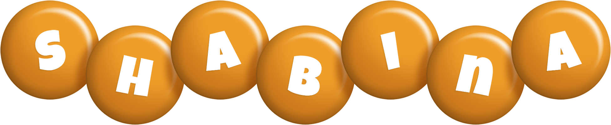 Shabina candy-orange logo