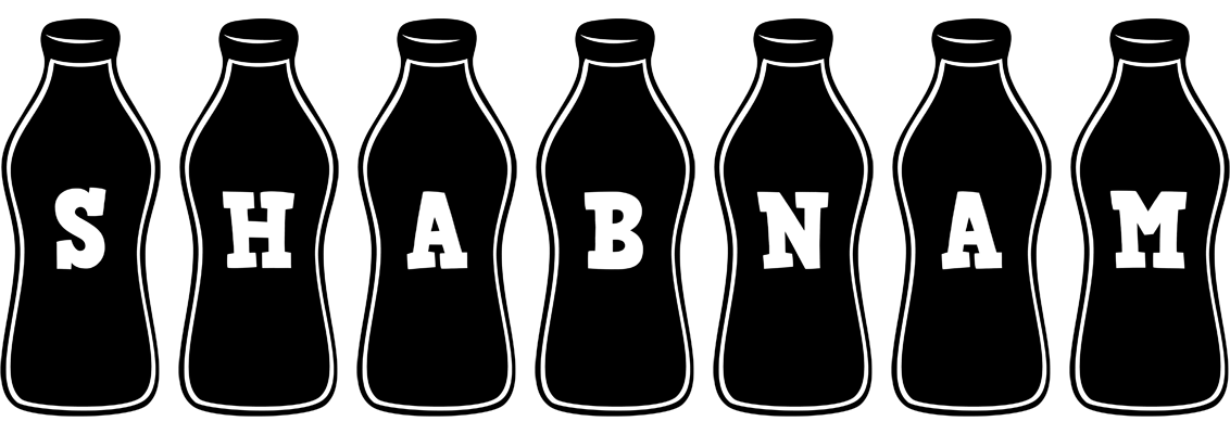 Shabnam bottle logo