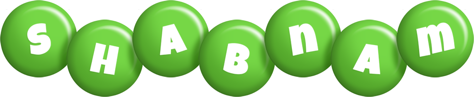 Shabnam candy-green logo