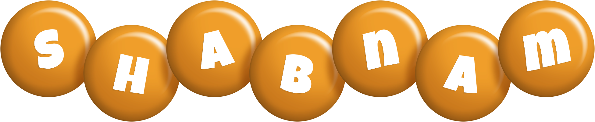 Shabnam candy-orange logo