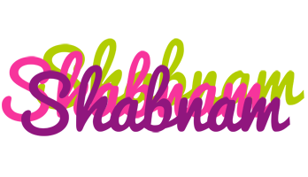 Shabnam flowers logo