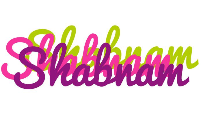 Shabnam flowers logo