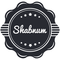 Shabnum badge logo