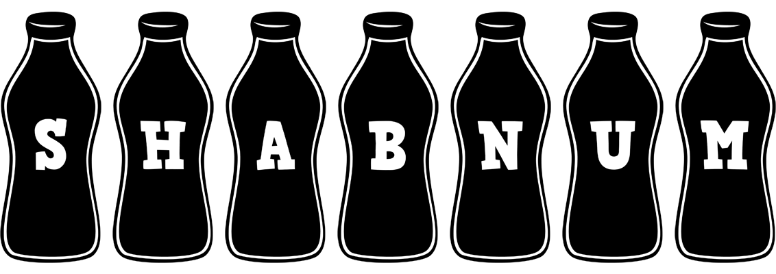 Shabnum bottle logo