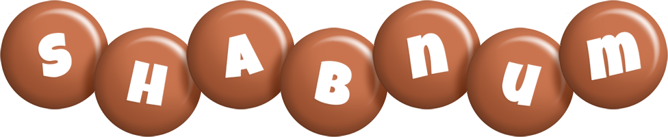 Shabnum candy-brown logo