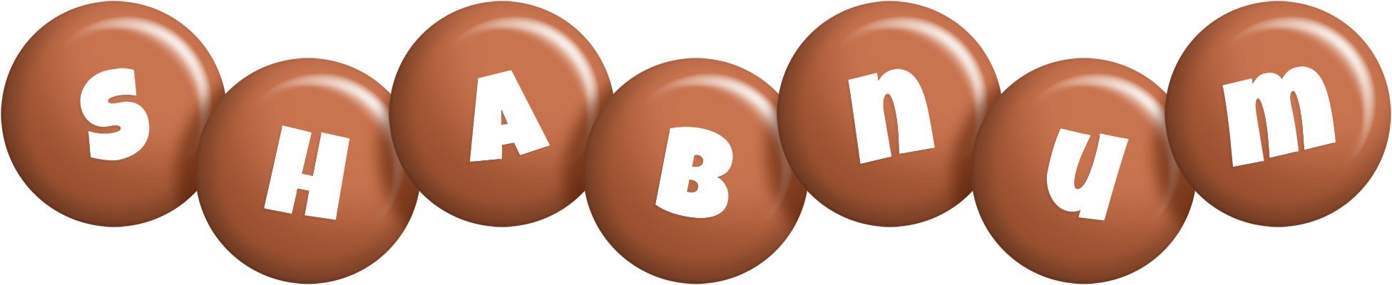 Shabnum candy-brown logo