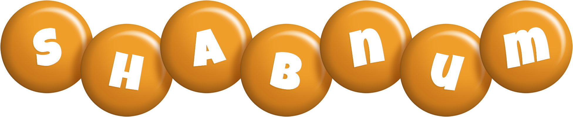 Shabnum candy-orange logo