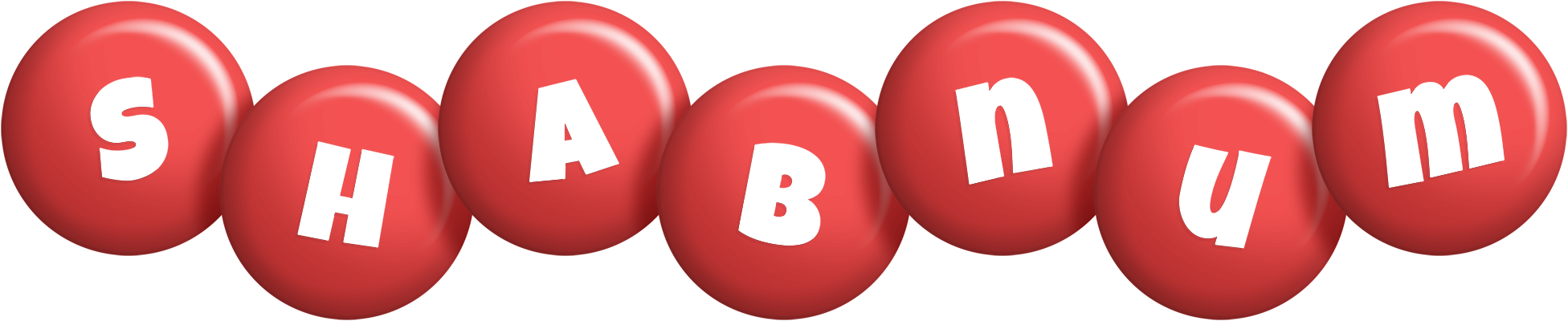 Shabnum candy-red logo