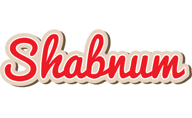 Shabnum chocolate logo