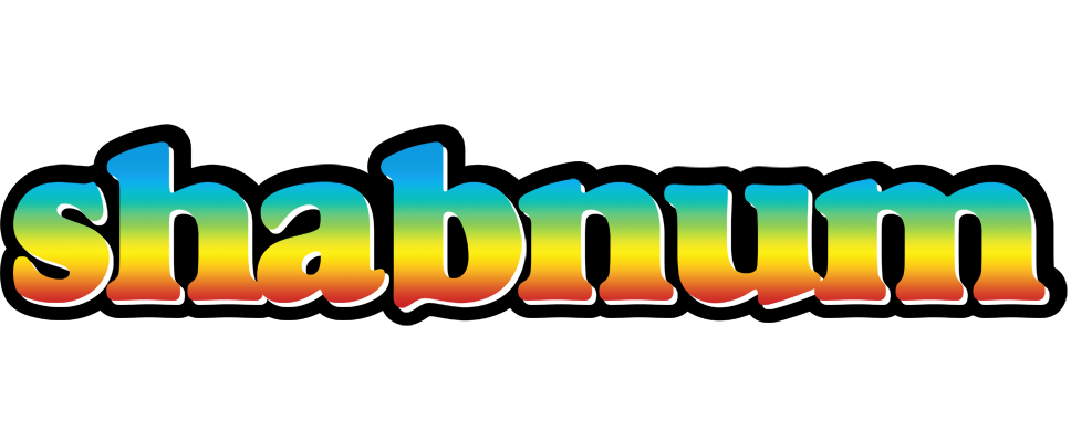 Shabnum color logo