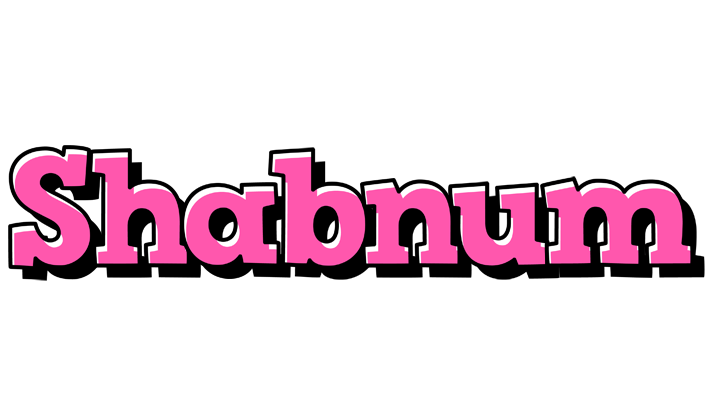 Shabnum girlish logo