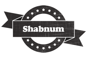 Shabnum grunge logo