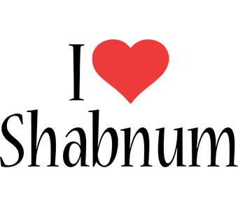 Shabnum i-love logo