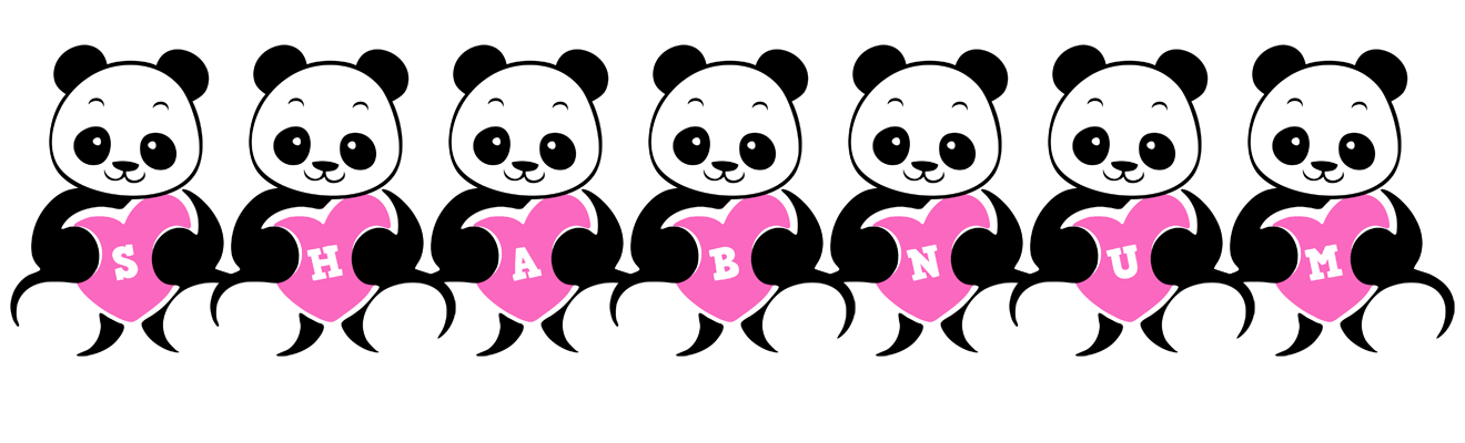 Shabnum love-panda logo