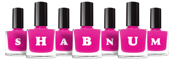 Shabnum nails logo