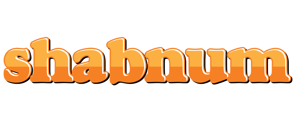 Shabnum orange logo