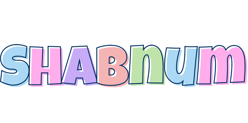 Shabnum pastel logo