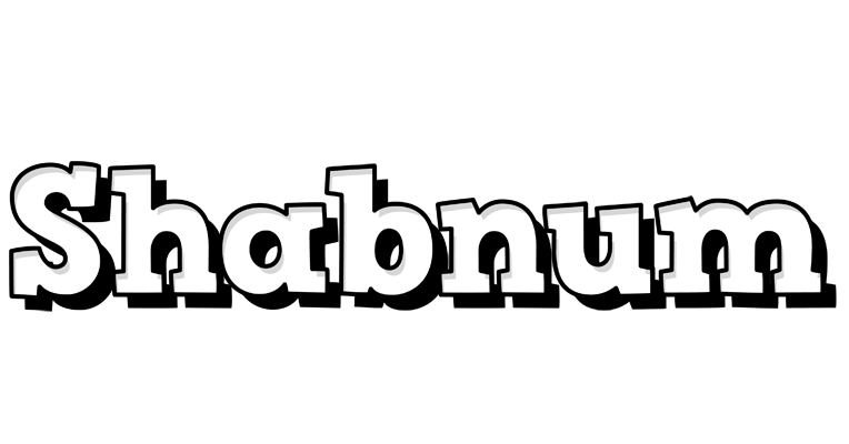 Shabnum snowing logo
