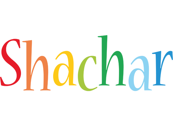 Shachar birthday logo