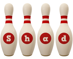 Shad bowling-pin logo