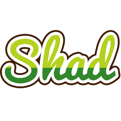Shad golfing logo