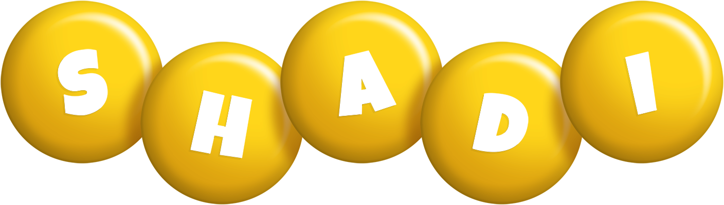 Shadi candy-yellow logo