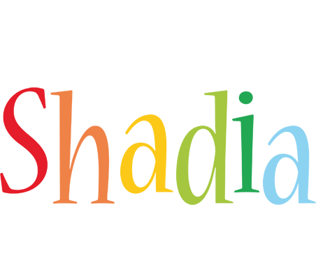 Shadia birthday logo