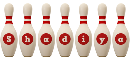 Shadiya bowling-pin logo