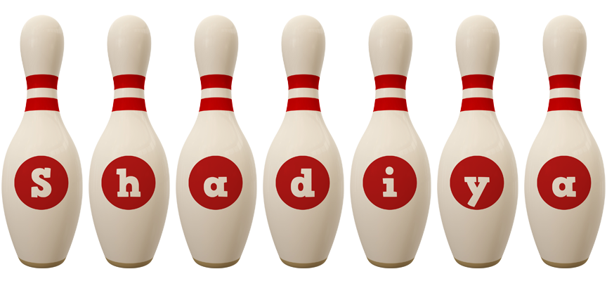 Shadiya bowling-pin logo