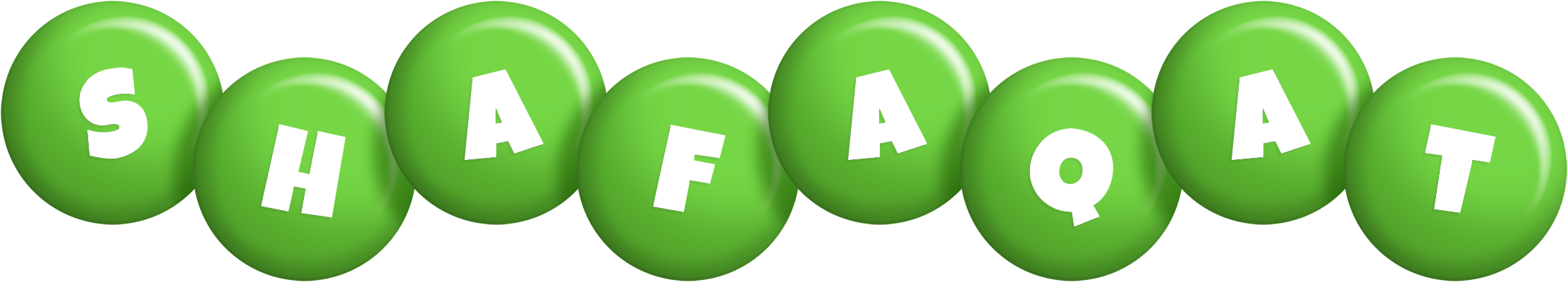 Shafaqat candy-green logo