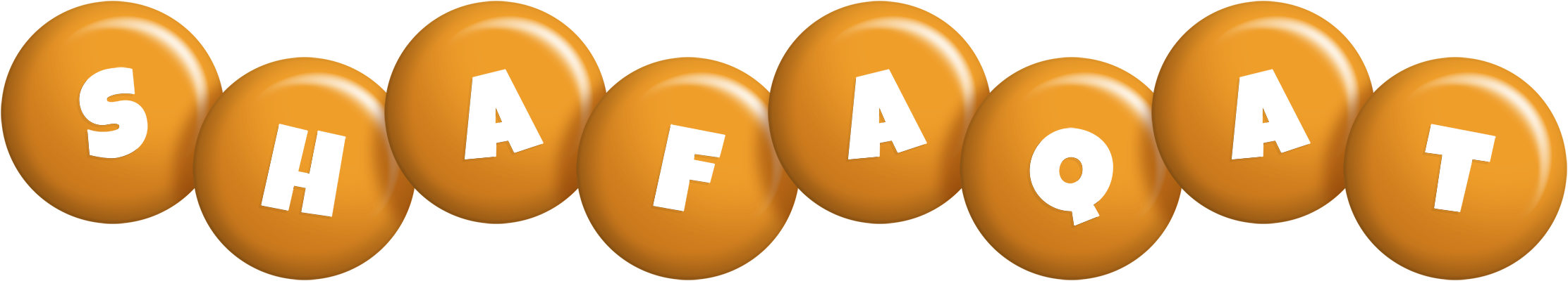 Shafaqat candy-orange logo