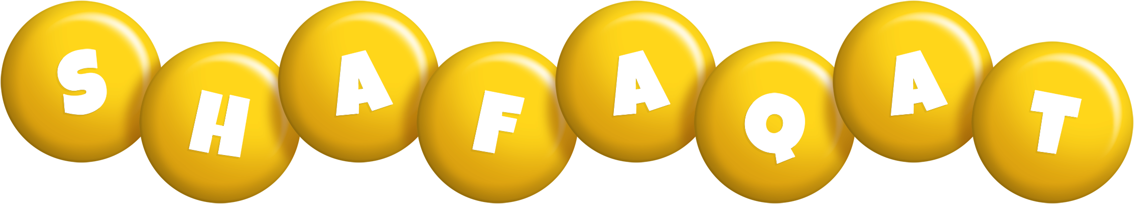 Shafaqat candy-yellow logo
