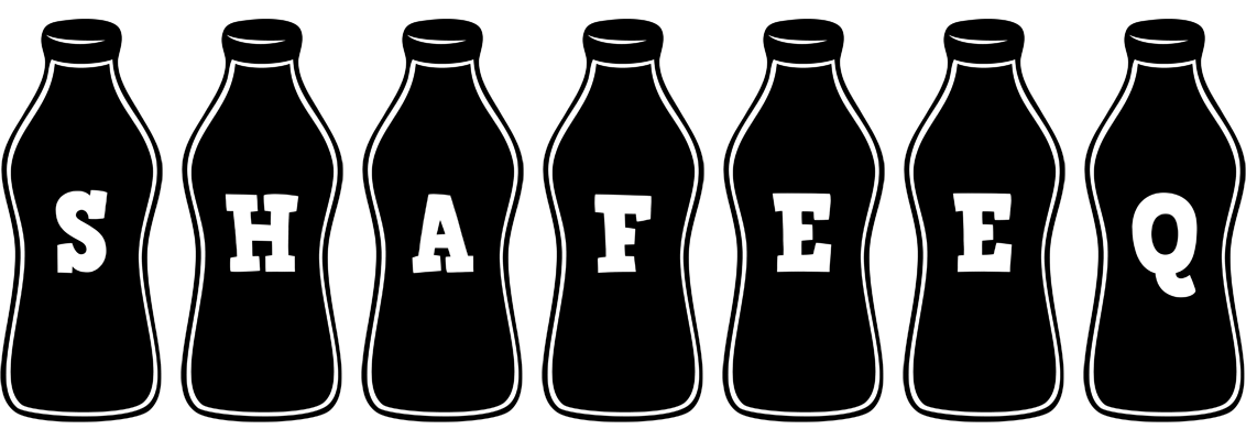 Shafeeq bottle logo