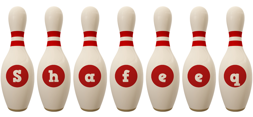 Shafeeq bowling-pin logo