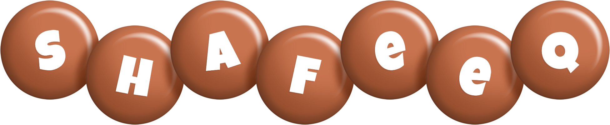 Shafeeq candy-brown logo