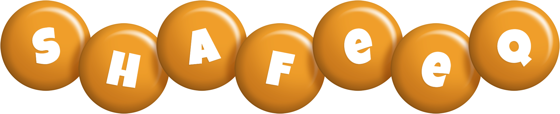 Shafeeq candy-orange logo