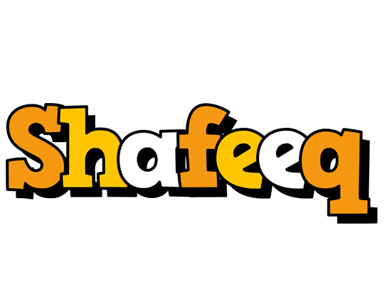 Shafeeq cartoon logo