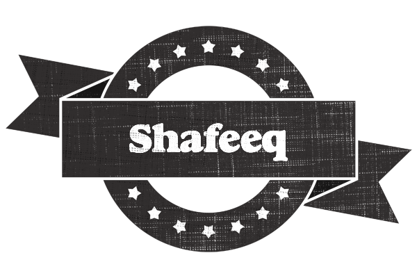 Shafeeq grunge logo