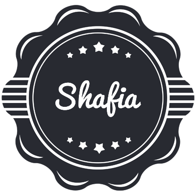 Shafia badge logo