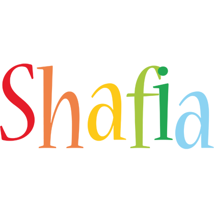 Shafia birthday logo