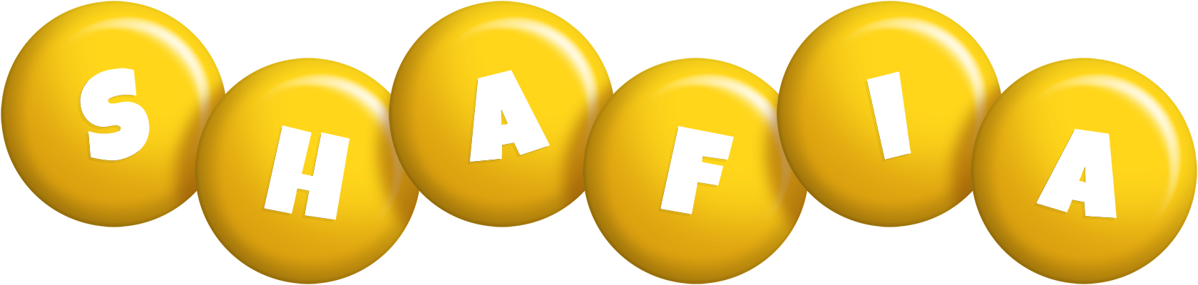 Shafia candy-yellow logo