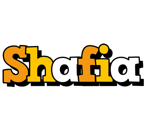 Shafia cartoon logo