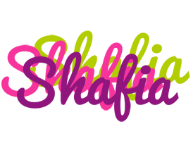 Shafia flowers logo