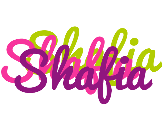 Shafia flowers logo