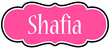 Shafia invitation logo