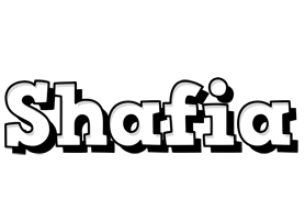 Shafia snowing logo