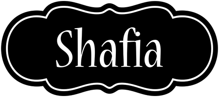 Shafia welcome logo