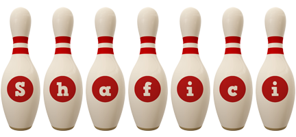 Shafici bowling-pin logo