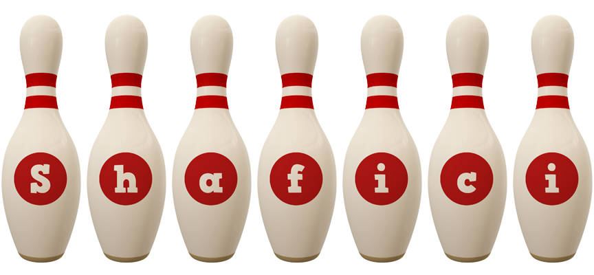 Shafici bowling-pin logo