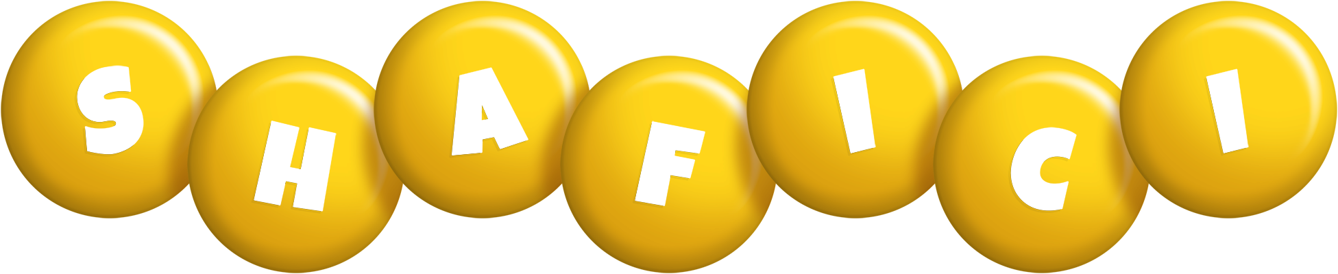 Shafici candy-yellow logo